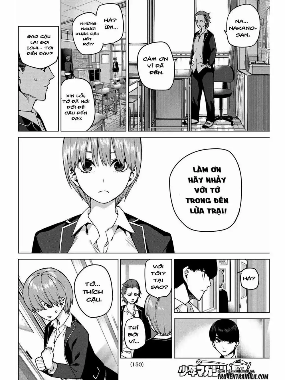 Truyện Tranh Nhà Có 5 Nàng Dâu - Gotoubun No Hanayome trang 6