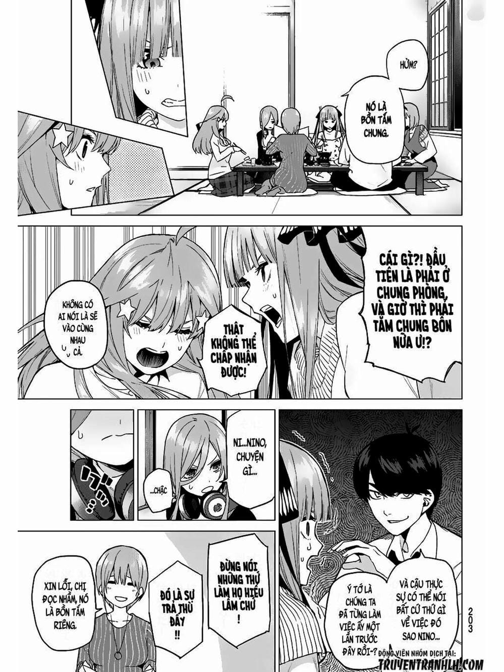 Truyện Tranh Nhà Có 5 Nàng Dâu - Gotoubun No Hanayome trang 6