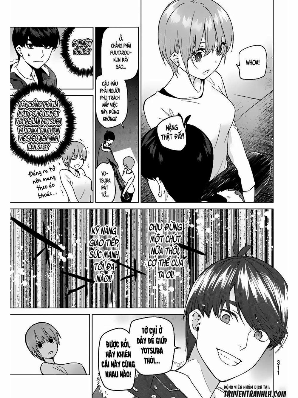 Truyện Tranh Nhà Có 5 Nàng Dâu - Gotoubun No Hanayome trang 6