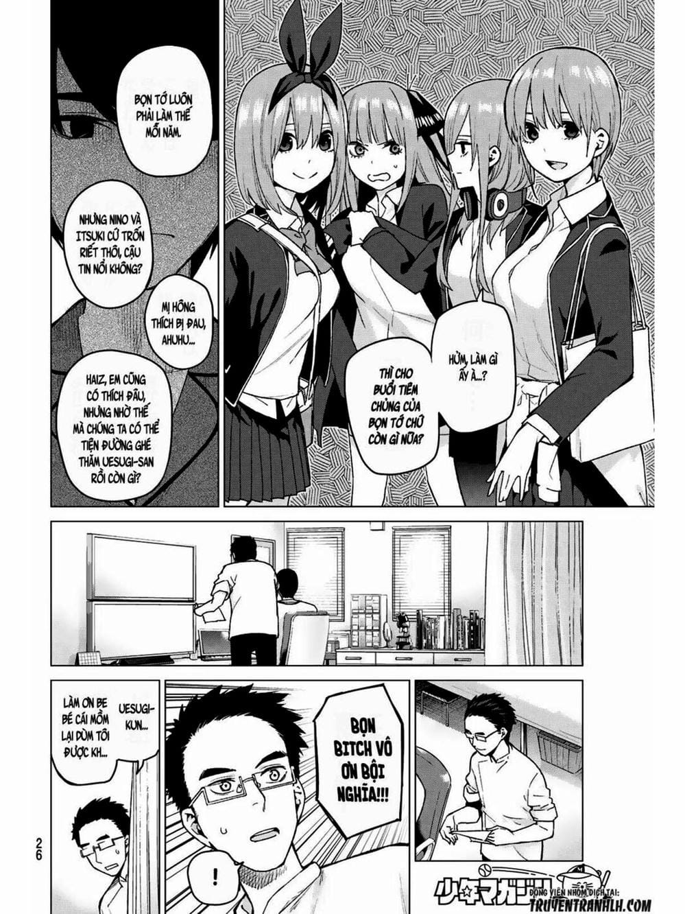 Truyện Tranh Nhà Có 5 Nàng Dâu - Gotoubun No Hanayome trang 6