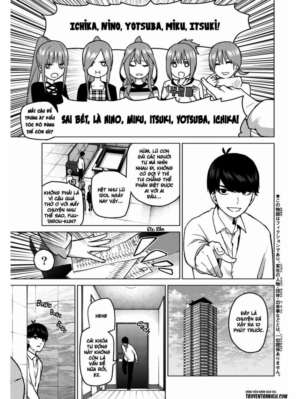 Truyện Tranh Nhà Có 5 Nàng Dâu - Gotoubun No Hanayome trang 6