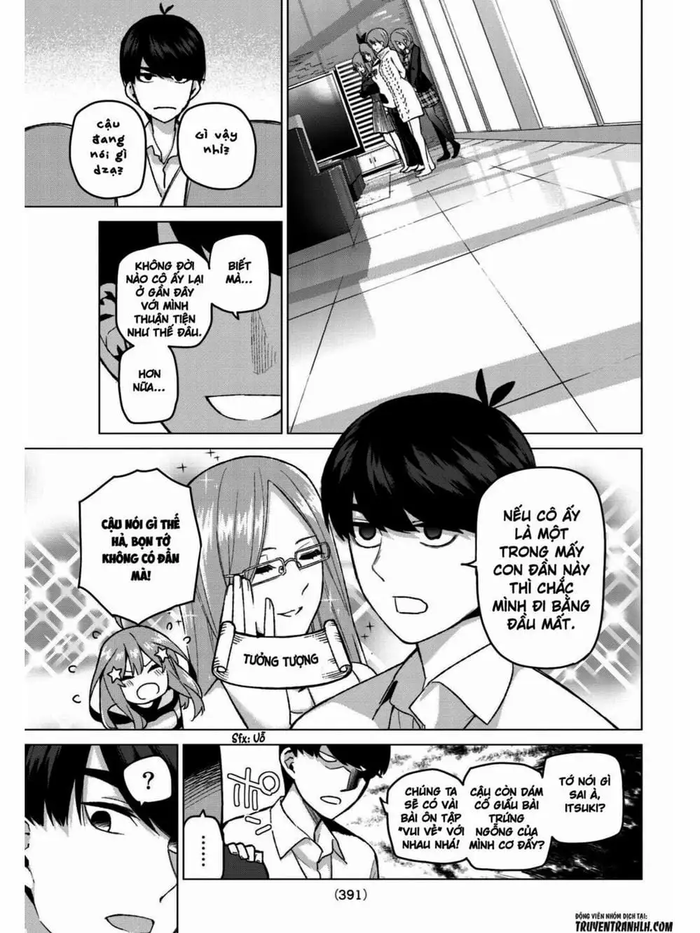 Truyện Tranh Nhà Có 5 Nàng Dâu - Gotoubun No Hanayome trang 6