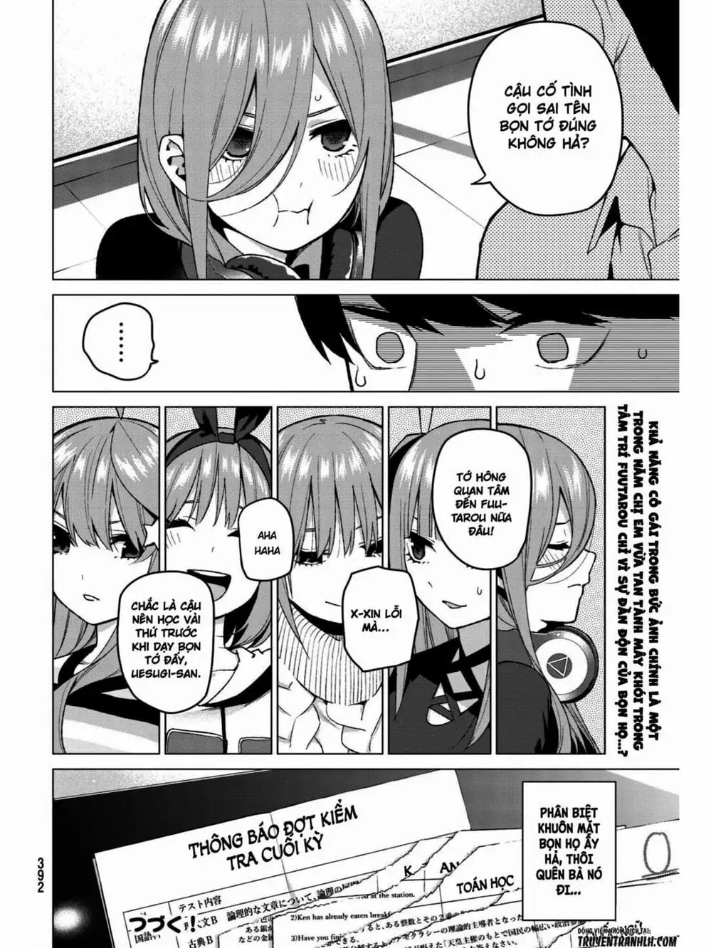 Truyện Tranh Nhà Có 5 Nàng Dâu - Gotoubun No Hanayome trang 6