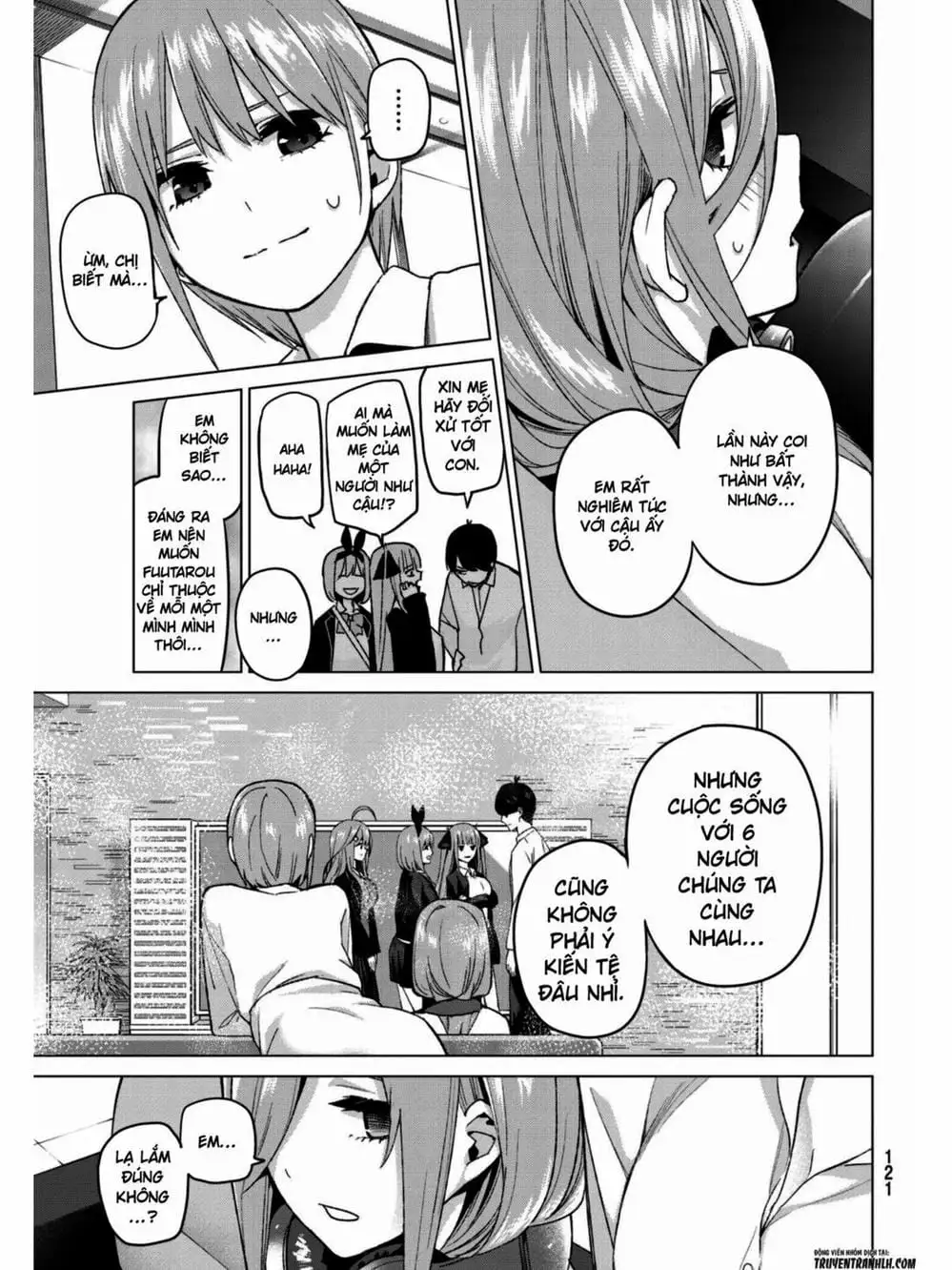 Truyện Tranh Nhà Có 5 Nàng Dâu - Gotoubun No Hanayome trang 6