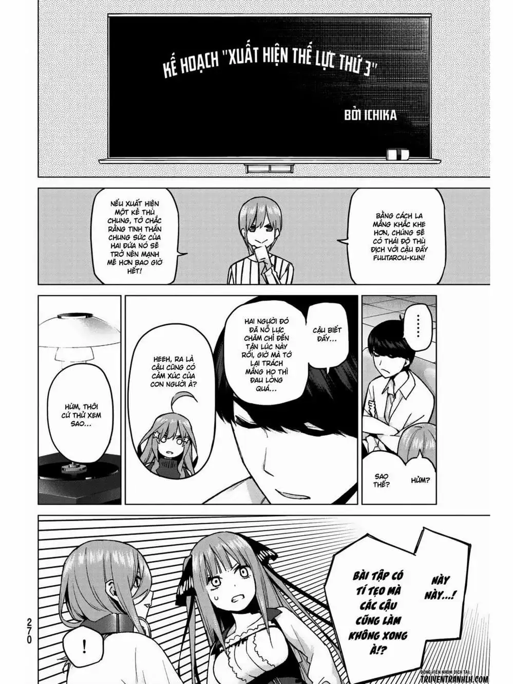 Truyện Tranh Nhà Có 5 Nàng Dâu - Gotoubun No Hanayome trang 6