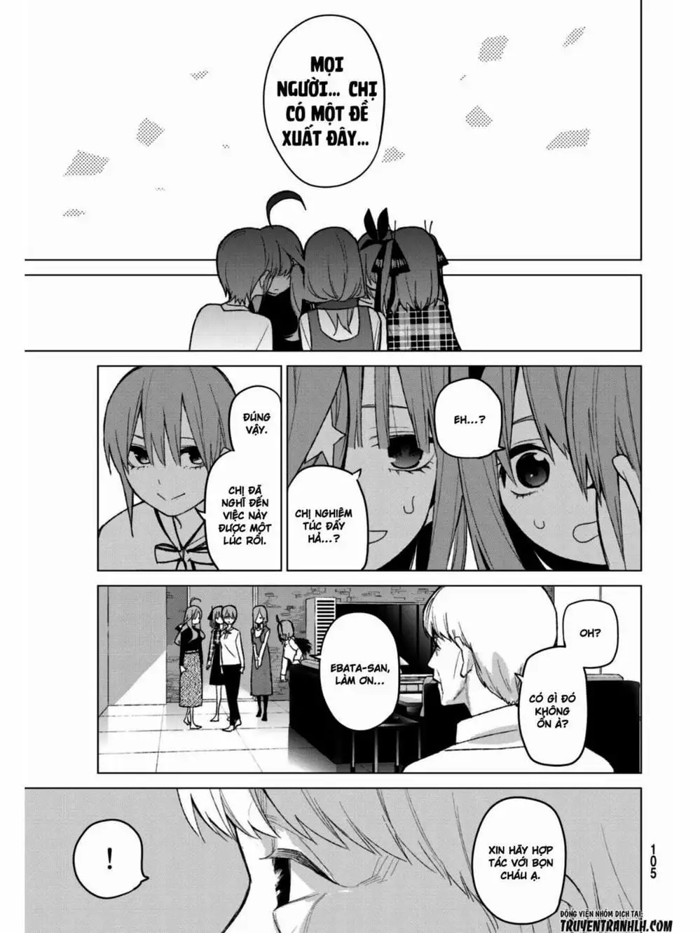 Truyện Tranh Nhà Có 5 Nàng Dâu - Gotoubun No Hanayome trang 6