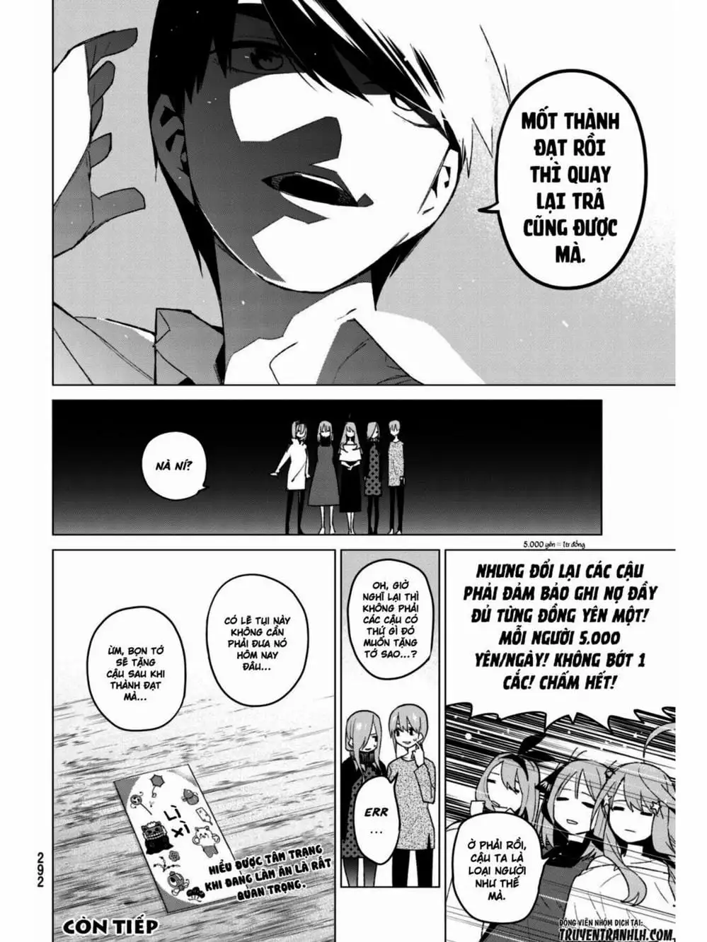 Truyện Tranh Nhà Có 5 Nàng Dâu - Gotoubun No Hanayome trang 6