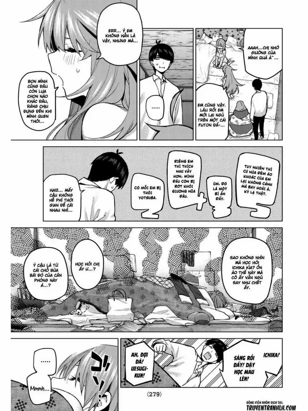 Truyện Tranh Nhà Có 5 Nàng Dâu - Gotoubun No Hanayome trang 6