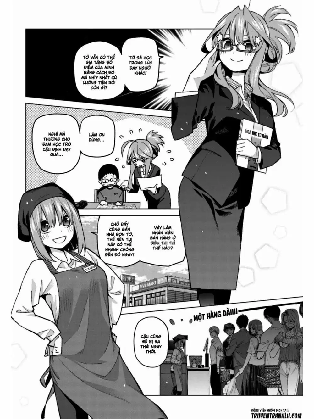 Truyện Tranh Nhà Có 5 Nàng Dâu - Gotoubun No Hanayome trang 6