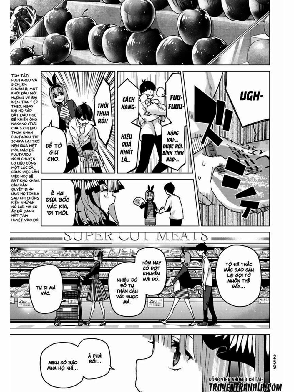 Truyện Tranh Nhà Có 5 Nàng Dâu - Gotoubun No Hanayome trang 6