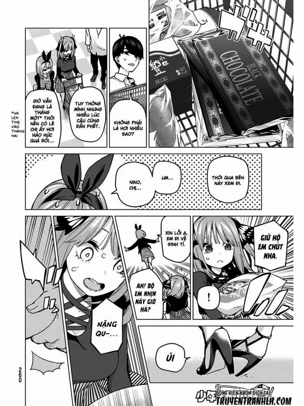 Truyện Tranh Nhà Có 5 Nàng Dâu - Gotoubun No Hanayome trang 6