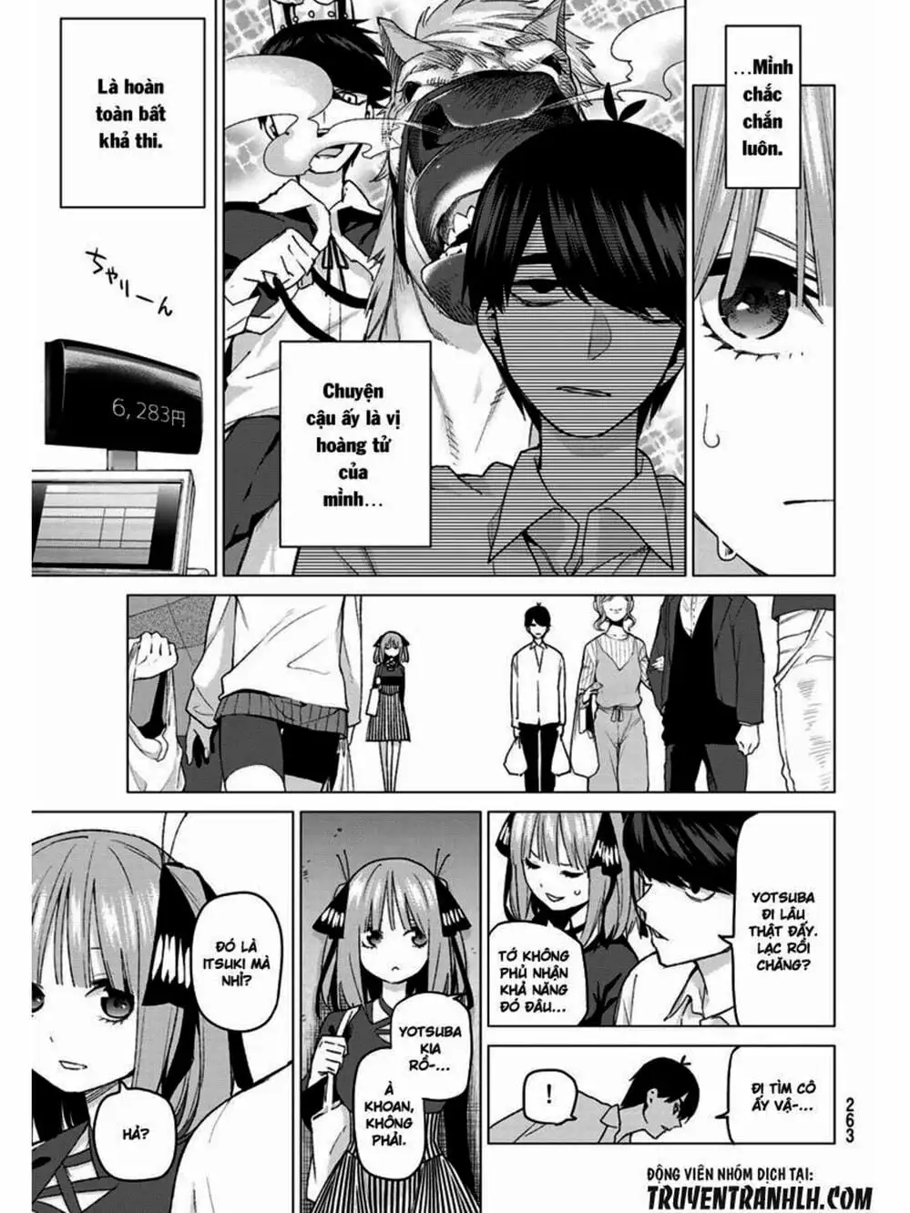 Truyện Tranh Nhà Có 5 Nàng Dâu - Gotoubun No Hanayome trang 6