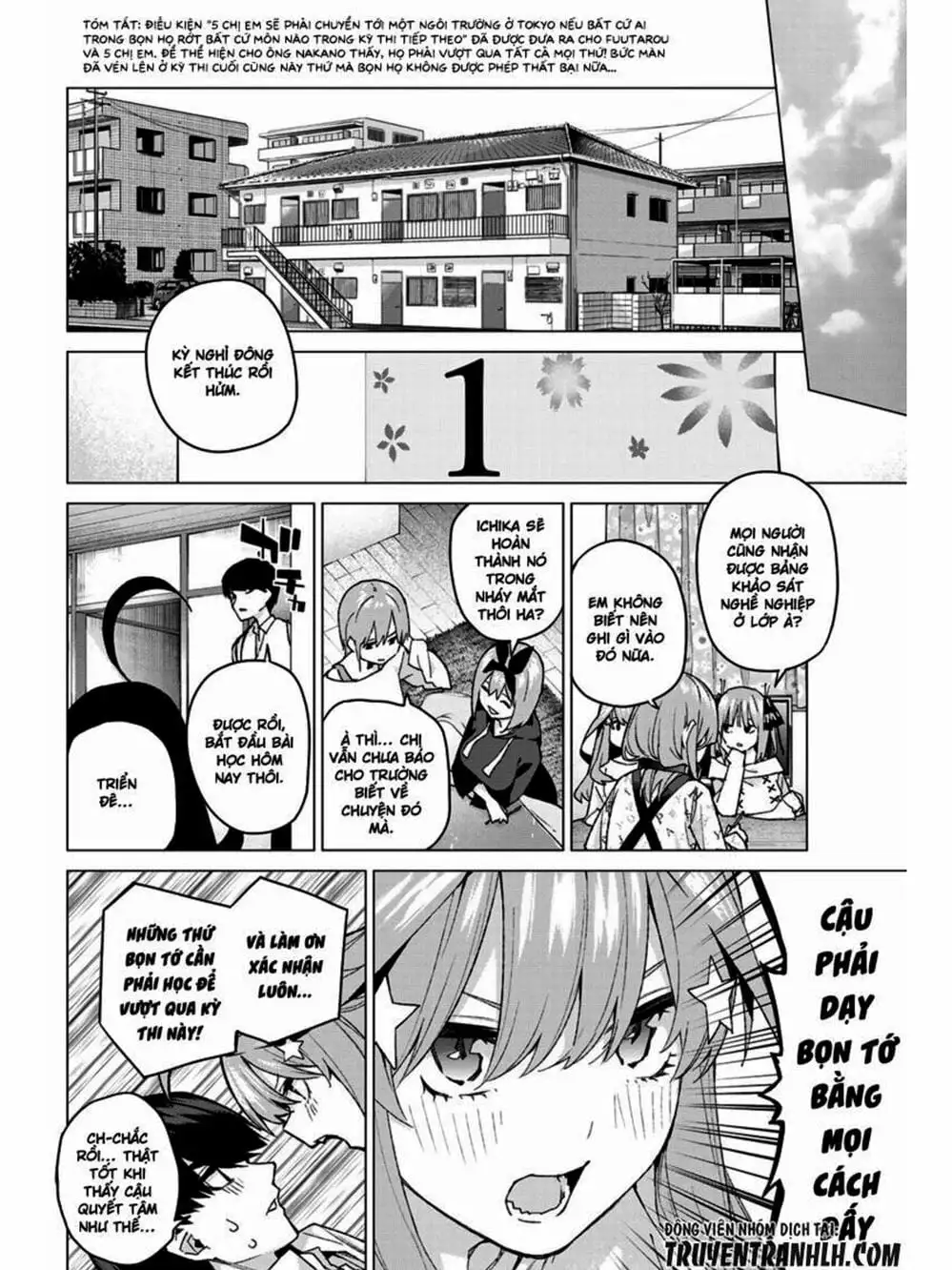 Truyện Tranh Nhà Có 5 Nàng Dâu - Gotoubun No Hanayome trang 6