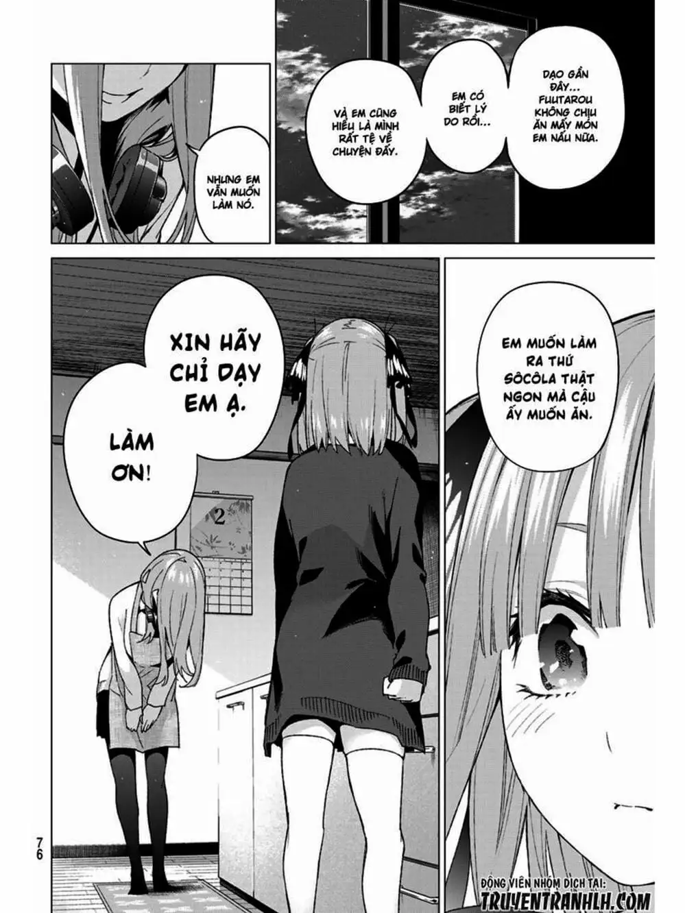 Truyện Tranh Nhà Có 5 Nàng Dâu - Gotoubun No Hanayome trang 6