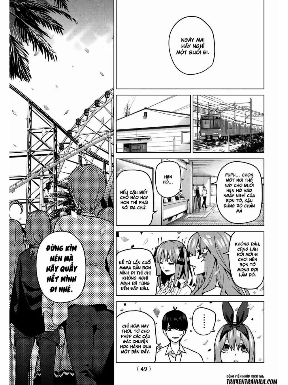 Truyện Tranh Nhà Có 5 Nàng Dâu - Gotoubun No Hanayome trang 6