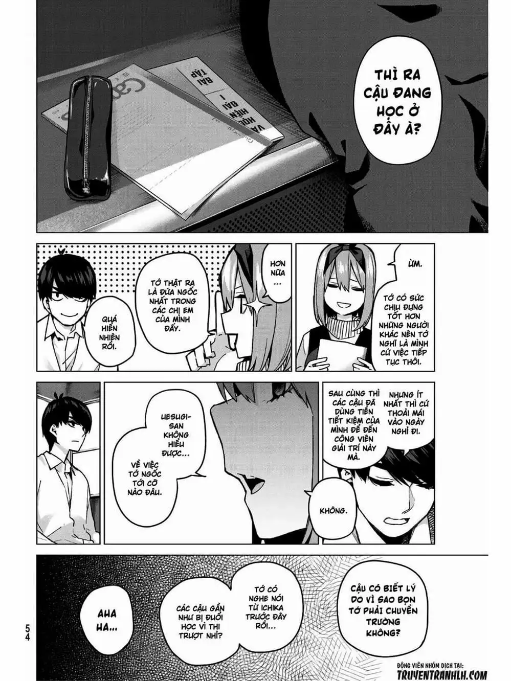 Truyện Tranh Nhà Có 5 Nàng Dâu - Gotoubun No Hanayome trang 6