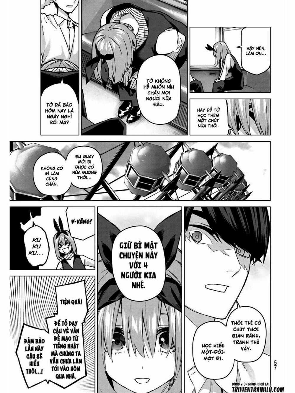 Truyện Tranh Nhà Có 5 Nàng Dâu - Gotoubun No Hanayome trang 6