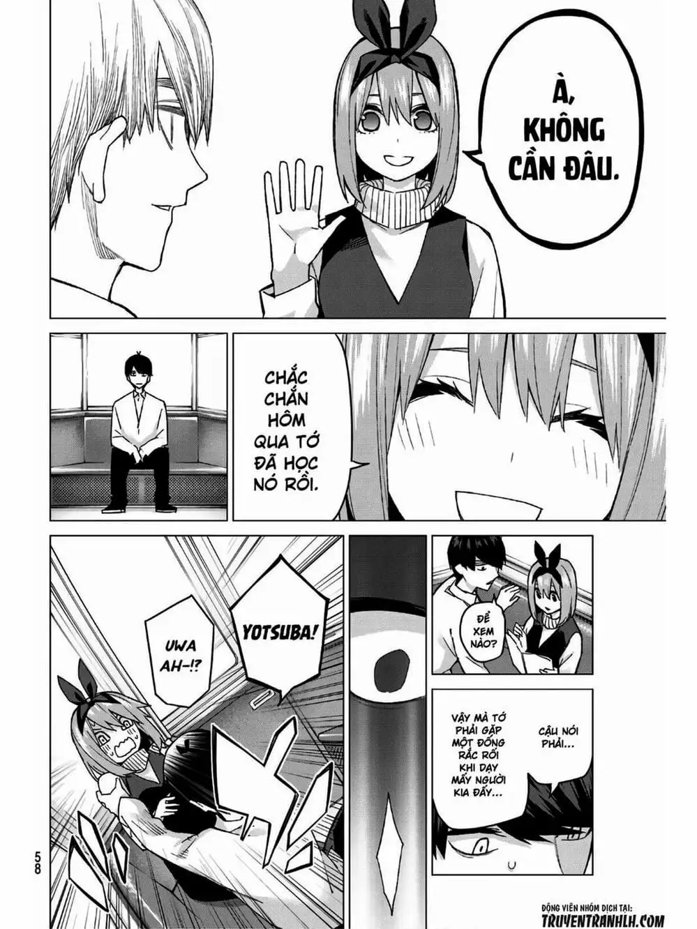 Truyện Tranh Nhà Có 5 Nàng Dâu - Gotoubun No Hanayome trang 6