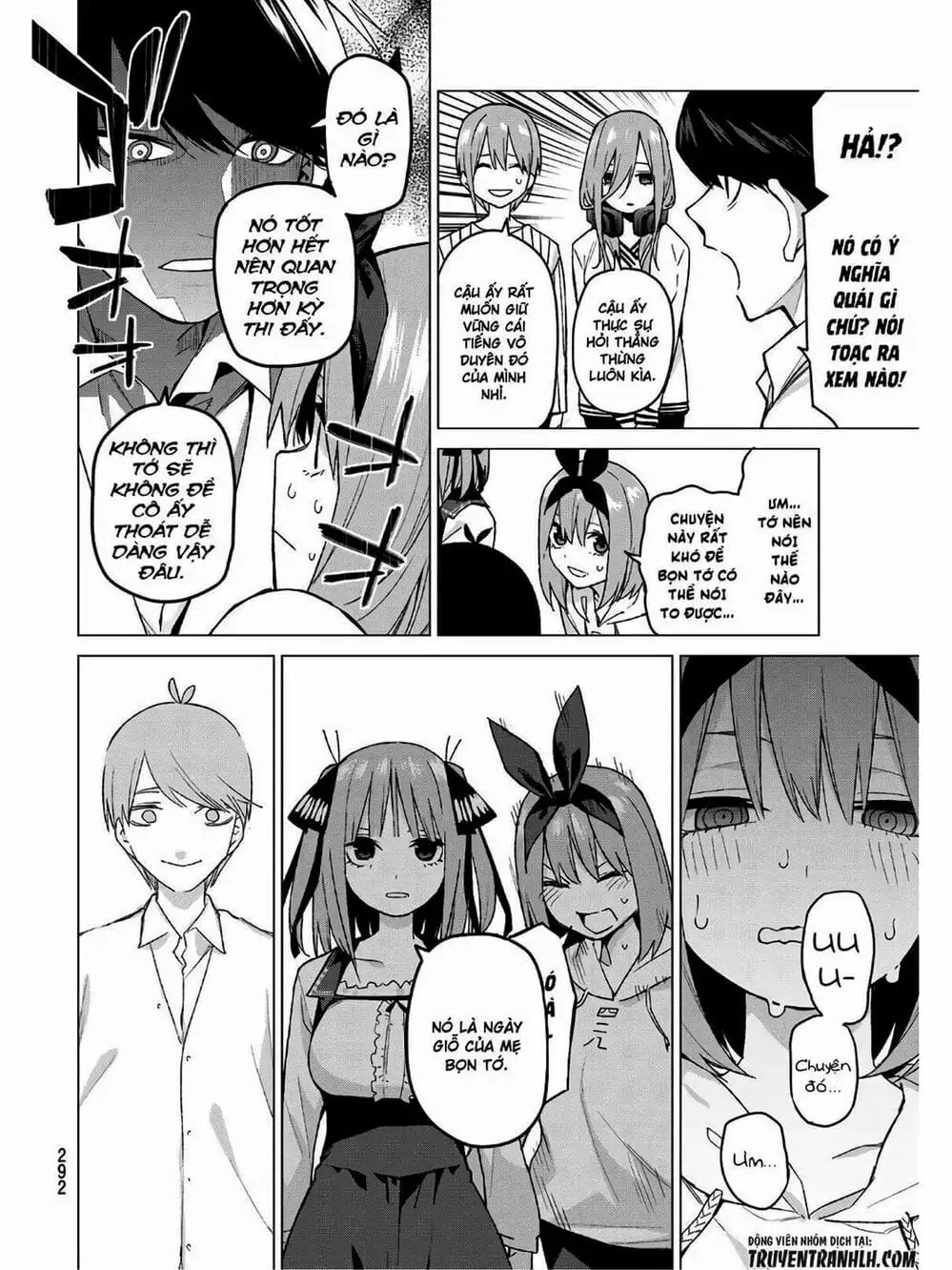 Truyện Tranh Nhà Có 5 Nàng Dâu - Gotoubun No Hanayome trang 6