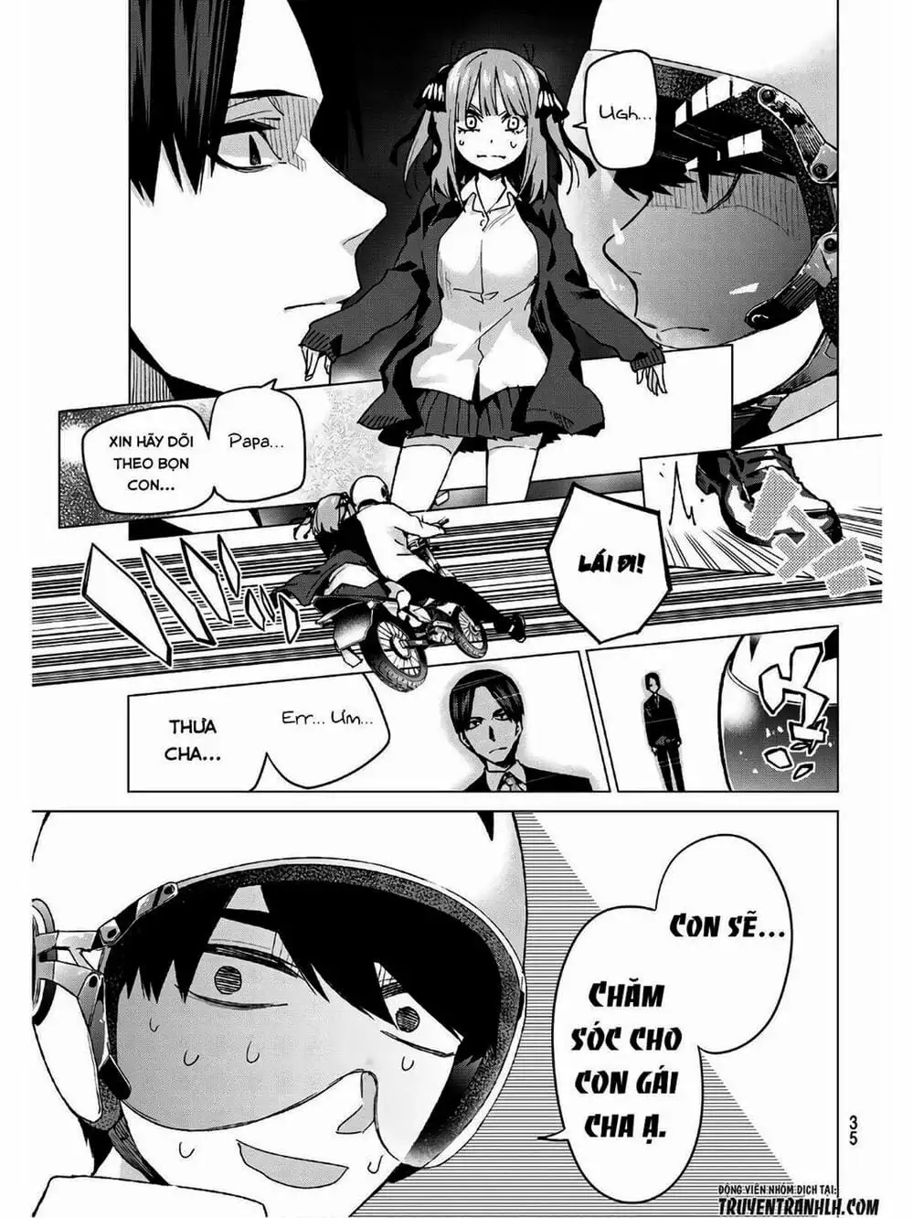 Truyện Tranh Nhà Có 5 Nàng Dâu - Gotoubun No Hanayome trang 6