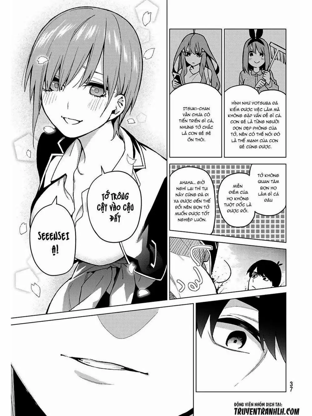 Truyện Tranh Nhà Có 5 Nàng Dâu - Gotoubun No Hanayome trang 6