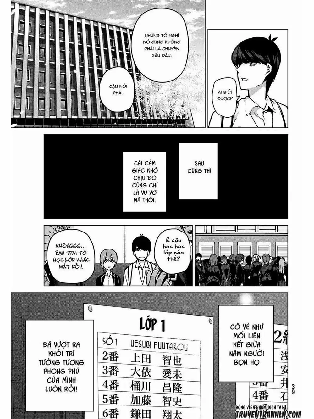 Truyện Tranh Nhà Có 5 Nàng Dâu - Gotoubun No Hanayome trang 6