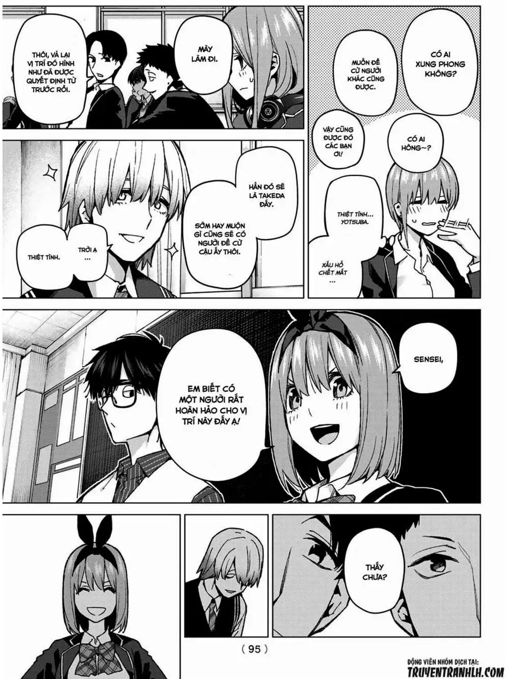 Truyện Tranh Nhà Có 5 Nàng Dâu - Gotoubun No Hanayome trang 6