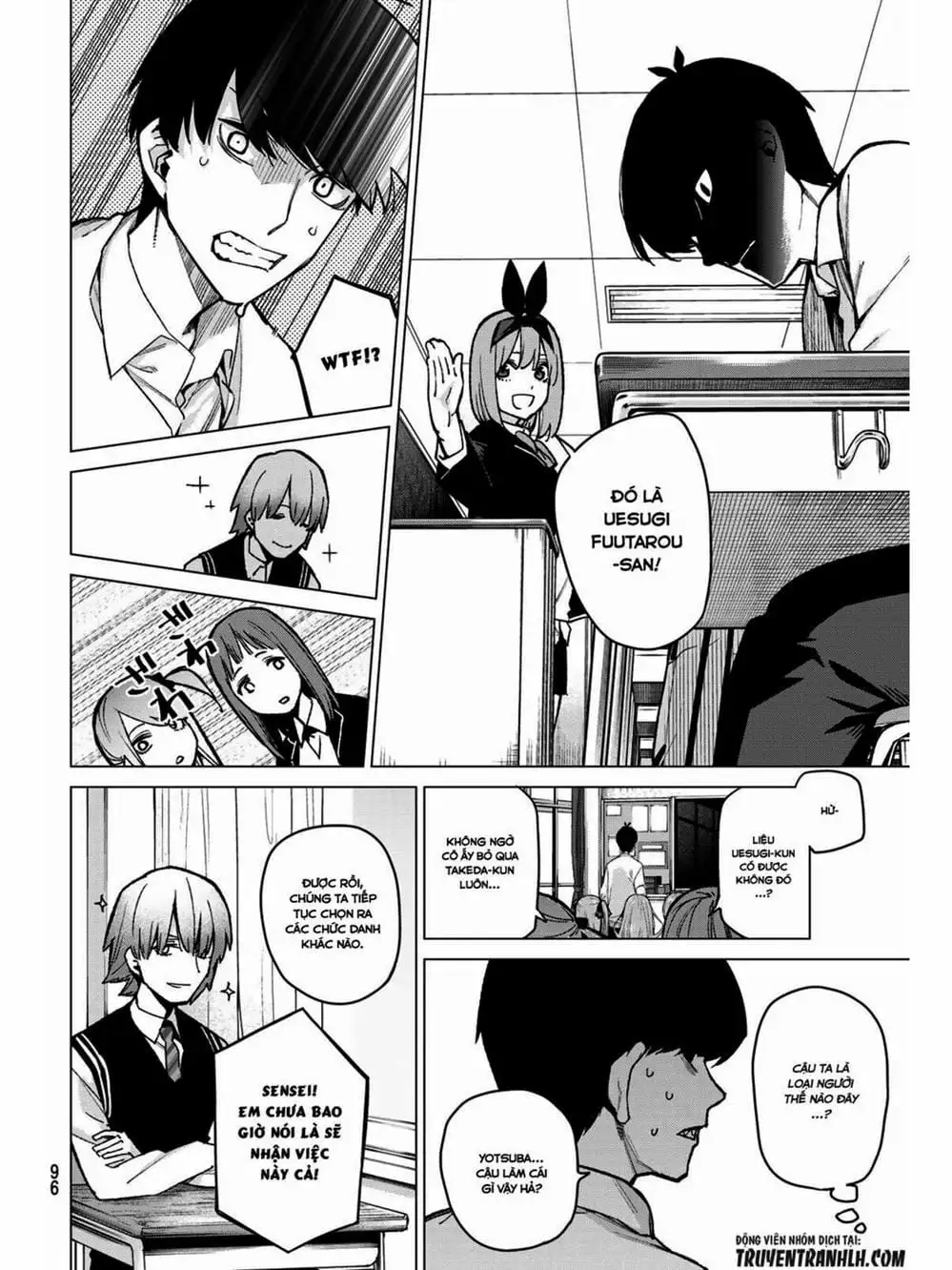 Truyện Tranh Nhà Có 5 Nàng Dâu - Gotoubun No Hanayome trang 6