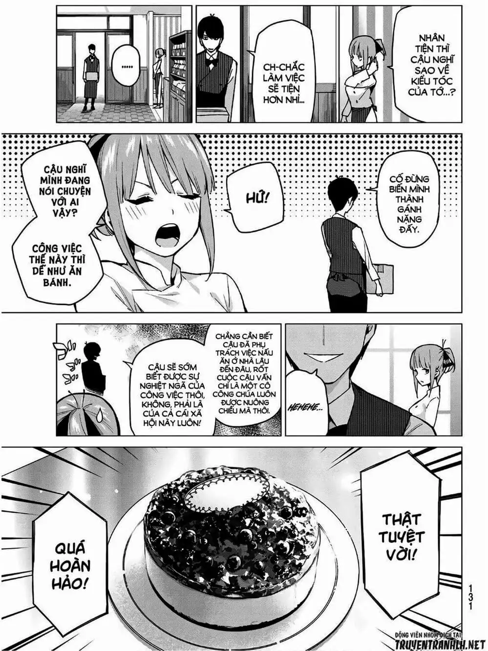 Truyện Tranh Nhà Có 5 Nàng Dâu - Gotoubun No Hanayome trang 6