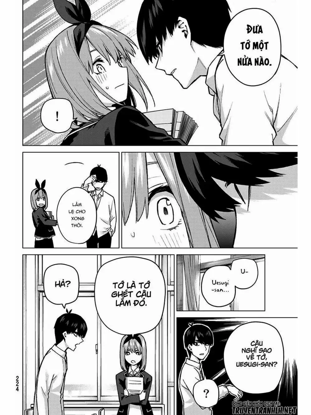 Truyện Tranh Nhà Có 5 Nàng Dâu - Gotoubun No Hanayome trang 6