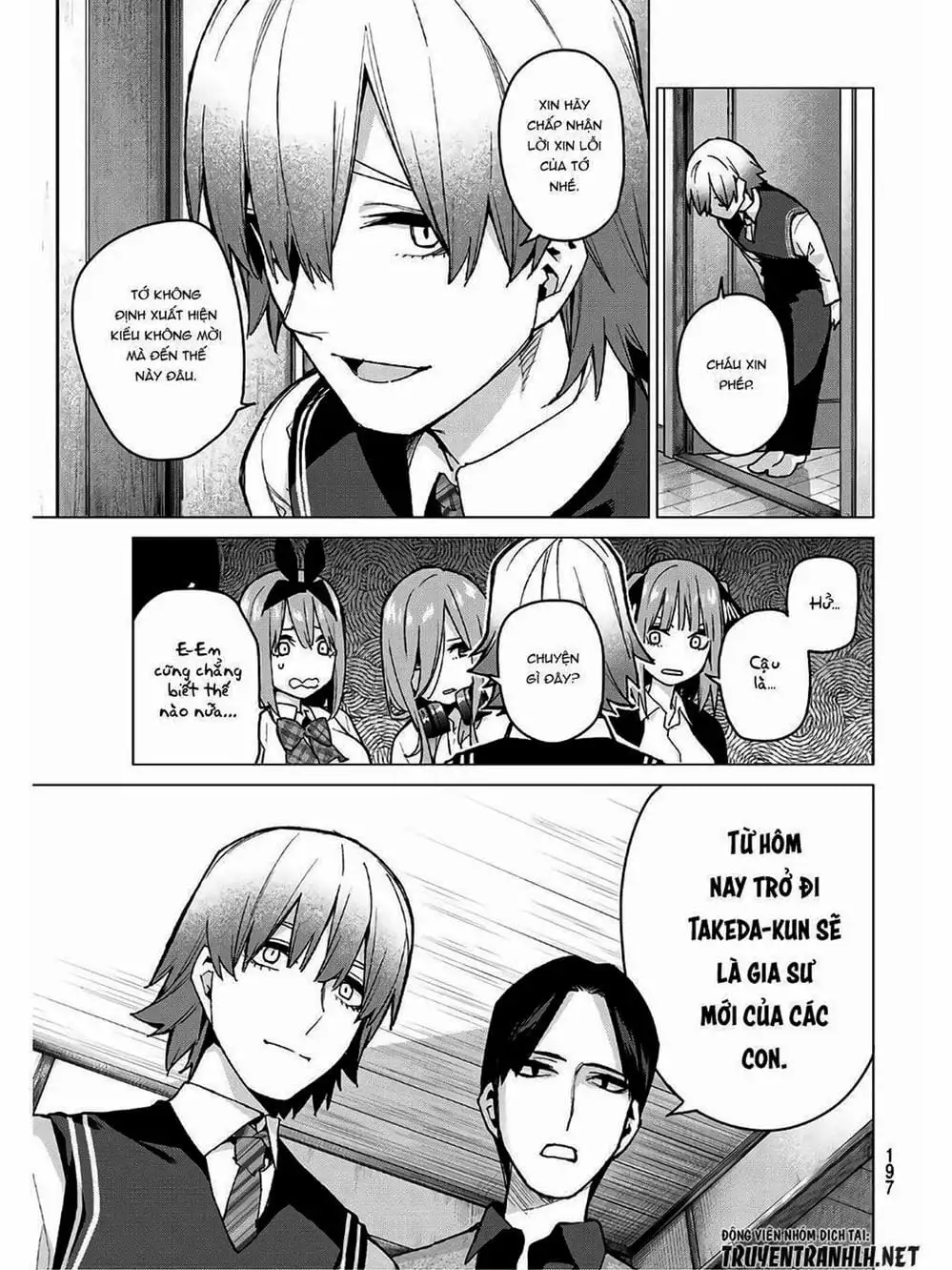 Truyện Tranh Nhà Có 5 Nàng Dâu - Gotoubun No Hanayome trang 6