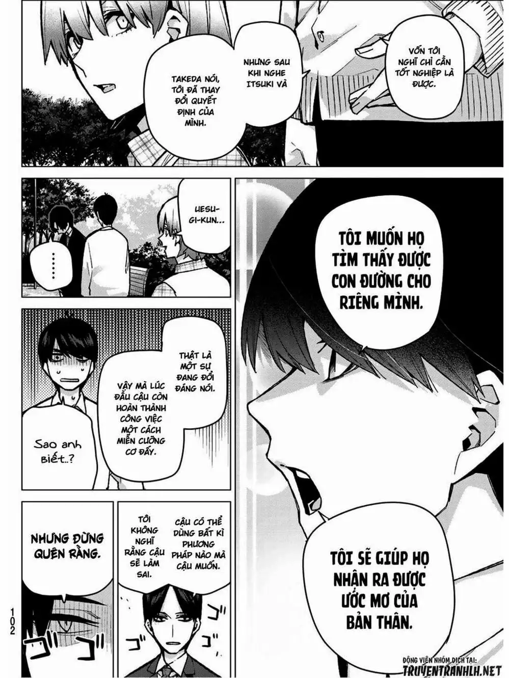 Truyện Tranh Nhà Có 5 Nàng Dâu - Gotoubun No Hanayome trang 6