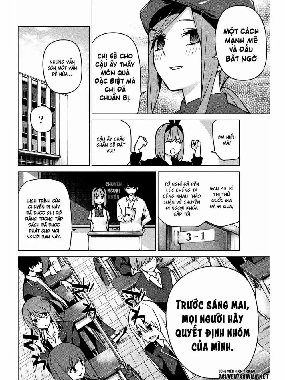 Truyện Tranh Nhà Có 5 Nàng Dâu - Gotoubun No Hanayome trang 6