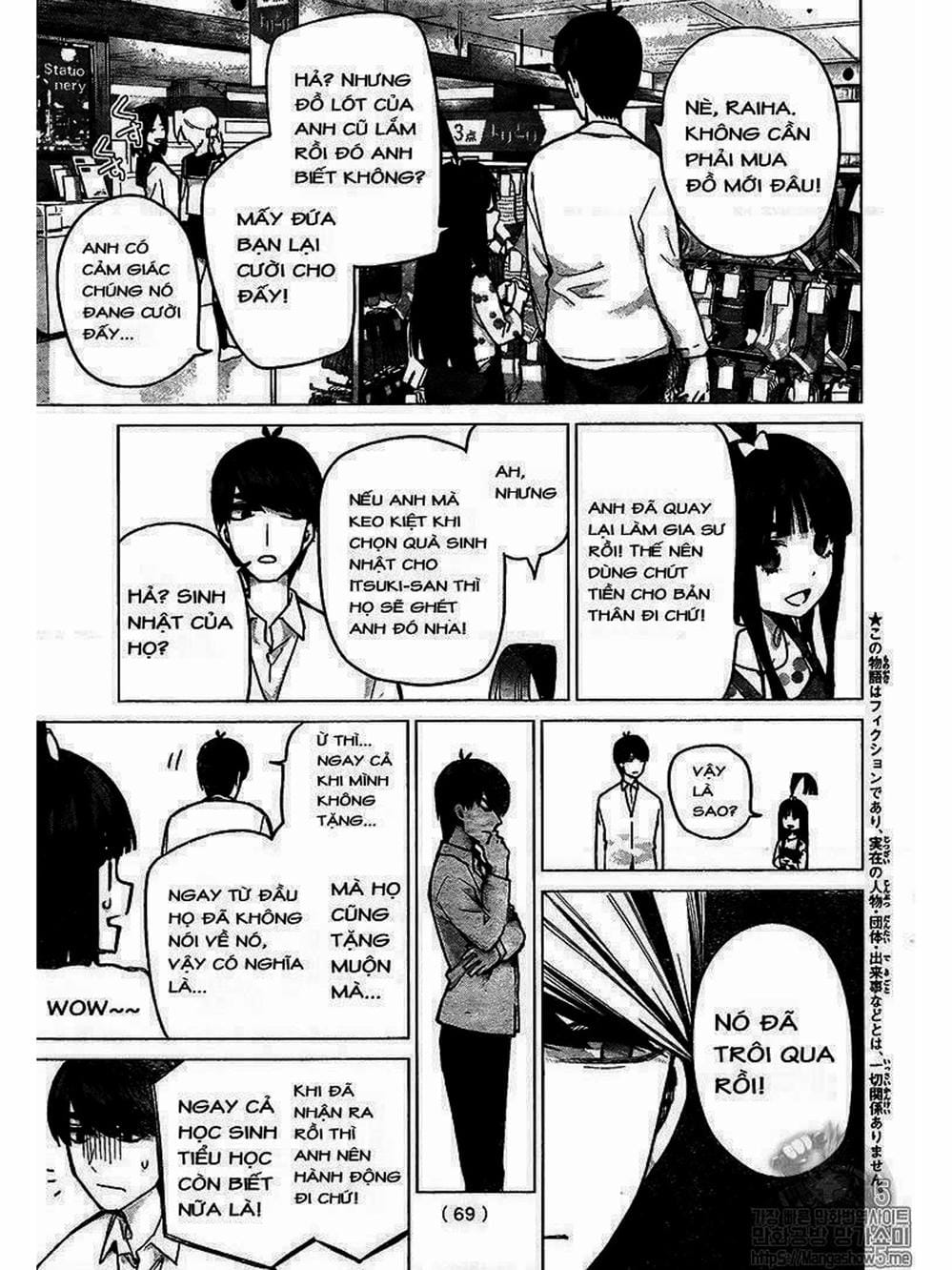 Truyện Tranh Nhà Có 5 Nàng Dâu - Gotoubun No Hanayome trang 6