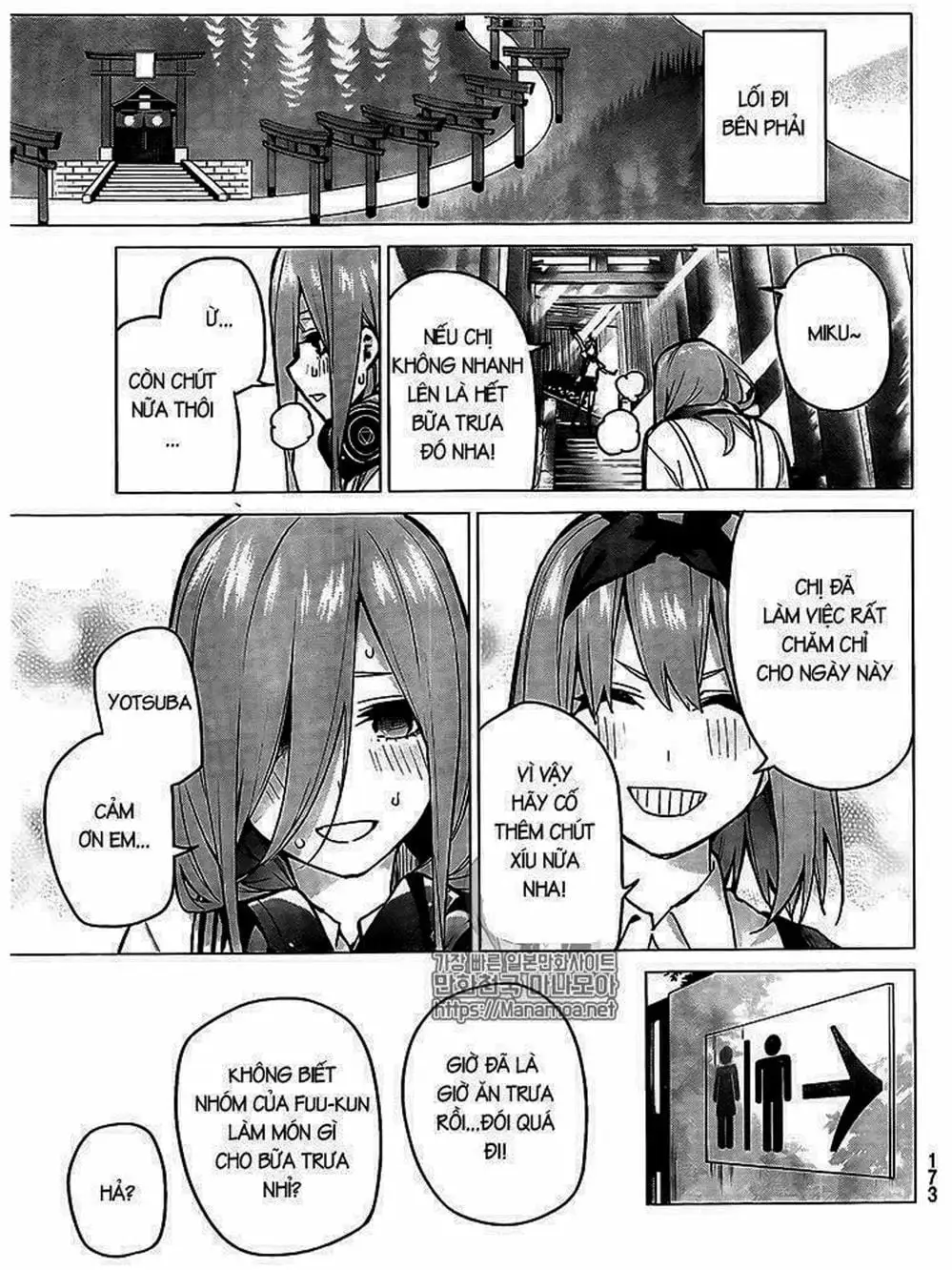 Truyện Tranh Nhà Có 5 Nàng Dâu - Gotoubun No Hanayome trang 6