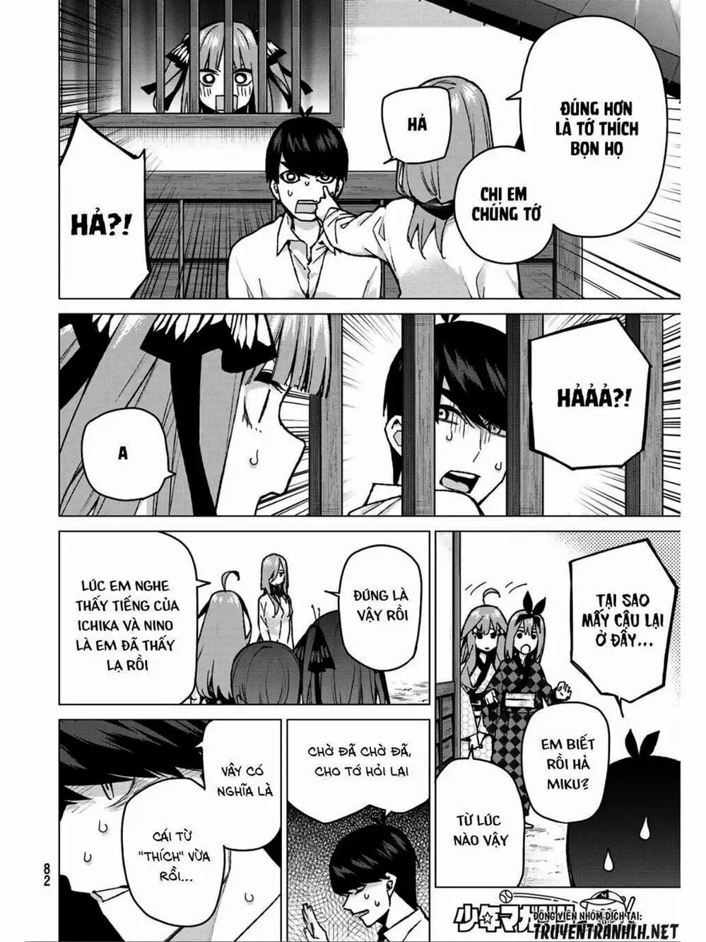 Truyện Tranh Nhà Có 5 Nàng Dâu - Gotoubun No Hanayome trang 6