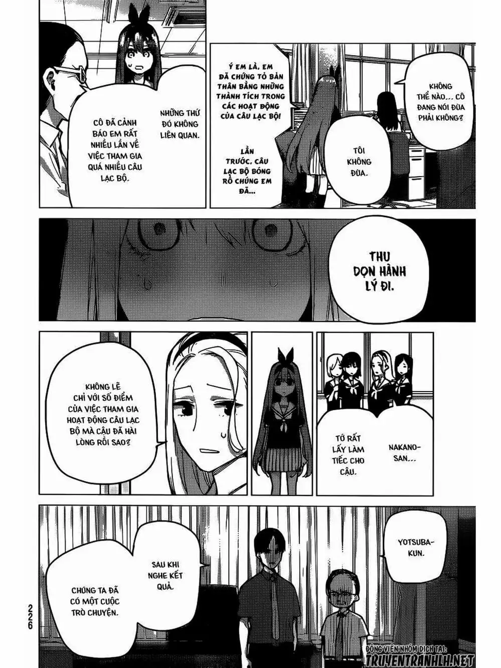 Truyện Tranh Nhà Có 5 Nàng Dâu - Gotoubun No Hanayome trang 6