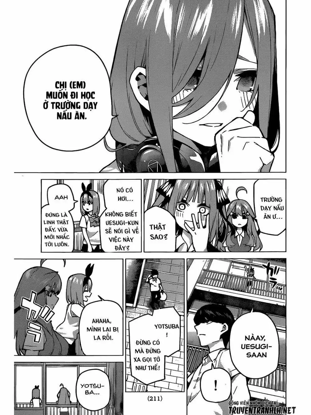 Truyện Tranh Nhà Có 5 Nàng Dâu - Gotoubun No Hanayome trang 6