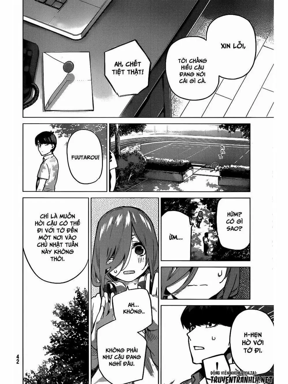 Truyện Tranh Nhà Có 5 Nàng Dâu - Gotoubun No Hanayome trang 6