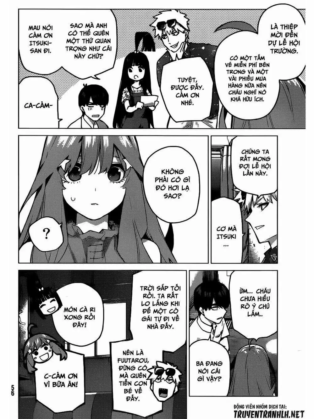 Truyện Tranh Nhà Có 5 Nàng Dâu - Gotoubun No Hanayome trang 6