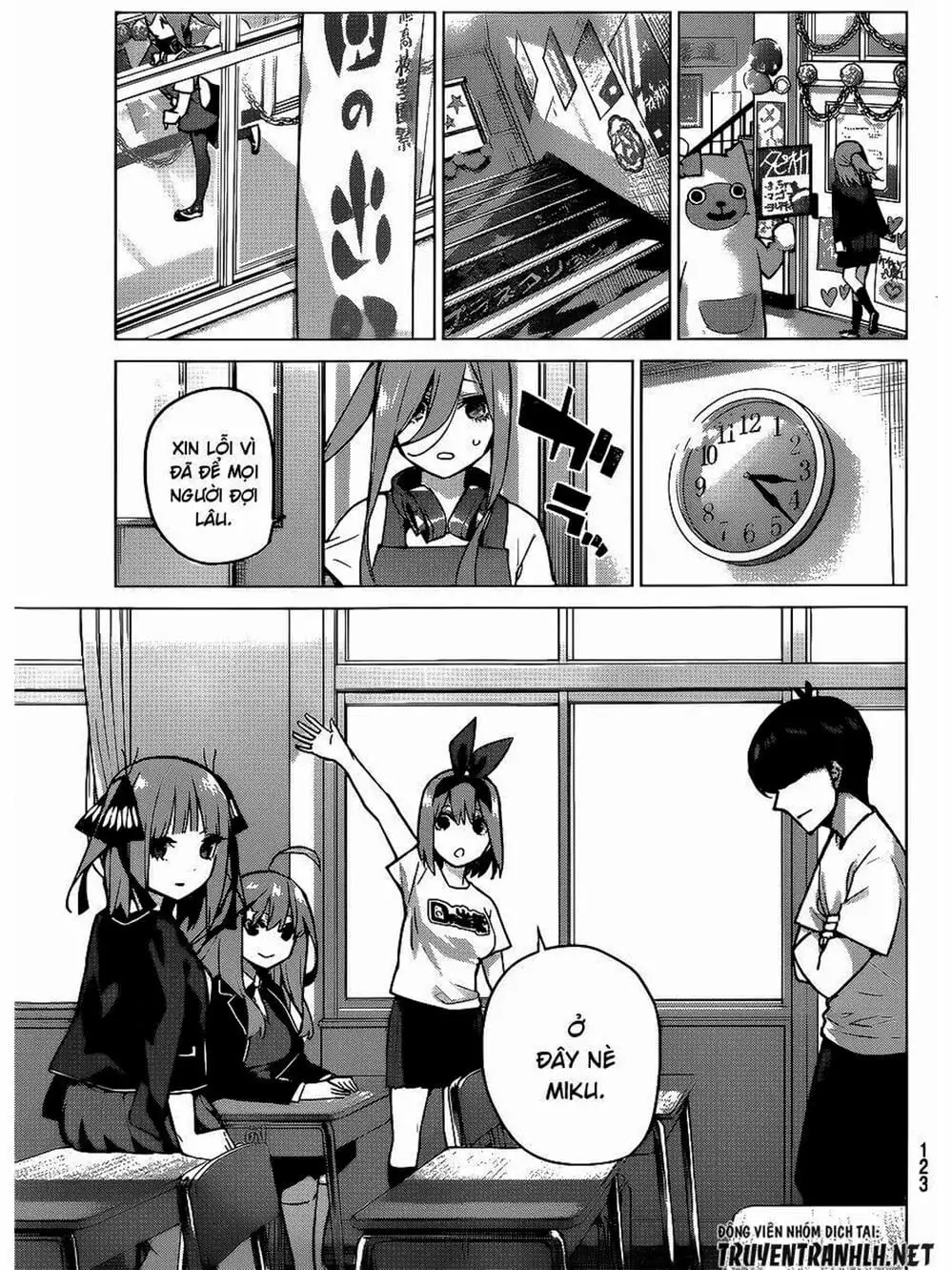 Truyện Tranh Nhà Có 5 Nàng Dâu - Gotoubun No Hanayome trang 6