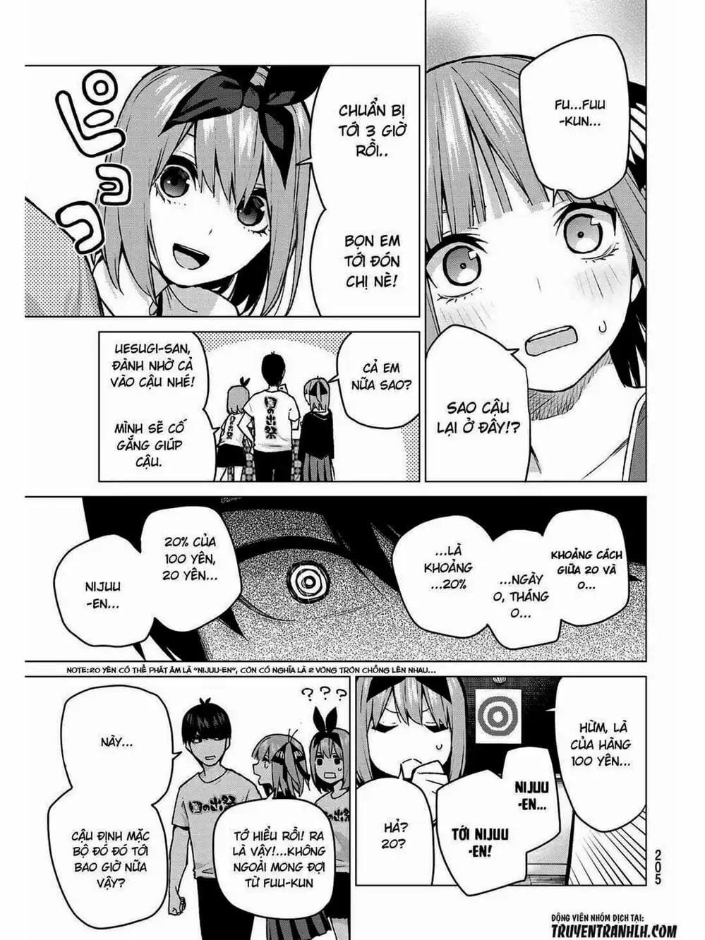 Truyện Tranh Nhà Có 5 Nàng Dâu - Gotoubun No Hanayome trang 6