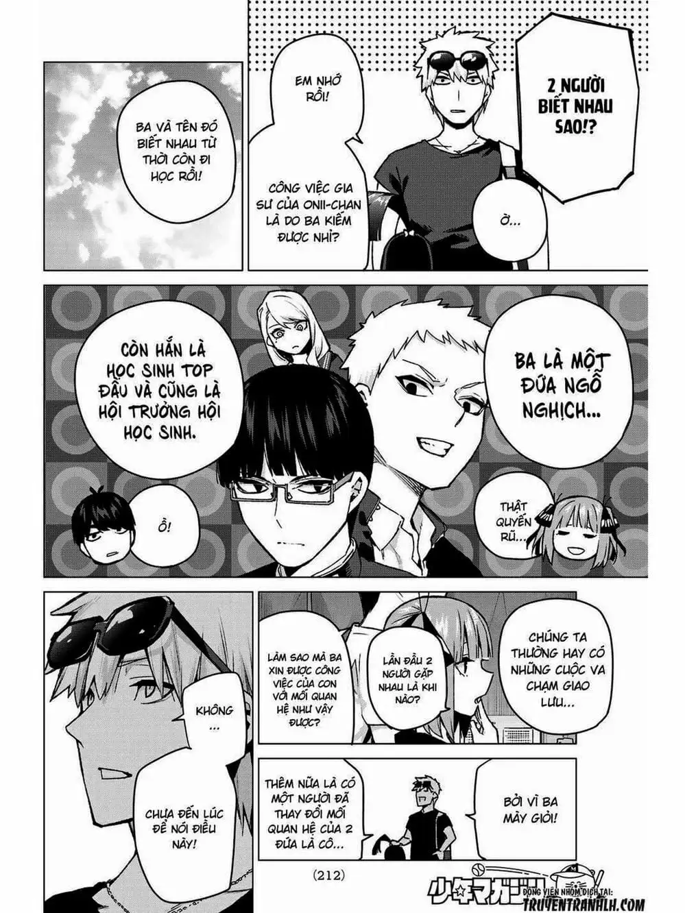 Truyện Tranh Nhà Có 5 Nàng Dâu - Gotoubun No Hanayome trang 6