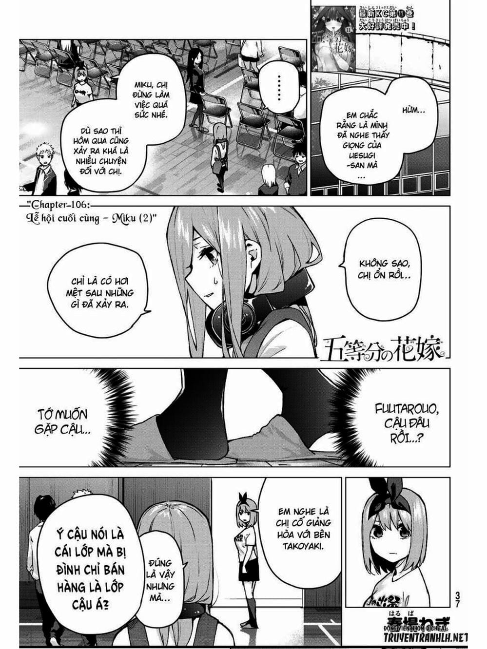 Truyện Tranh Nhà Có 5 Nàng Dâu - Gotoubun No Hanayome trang 6