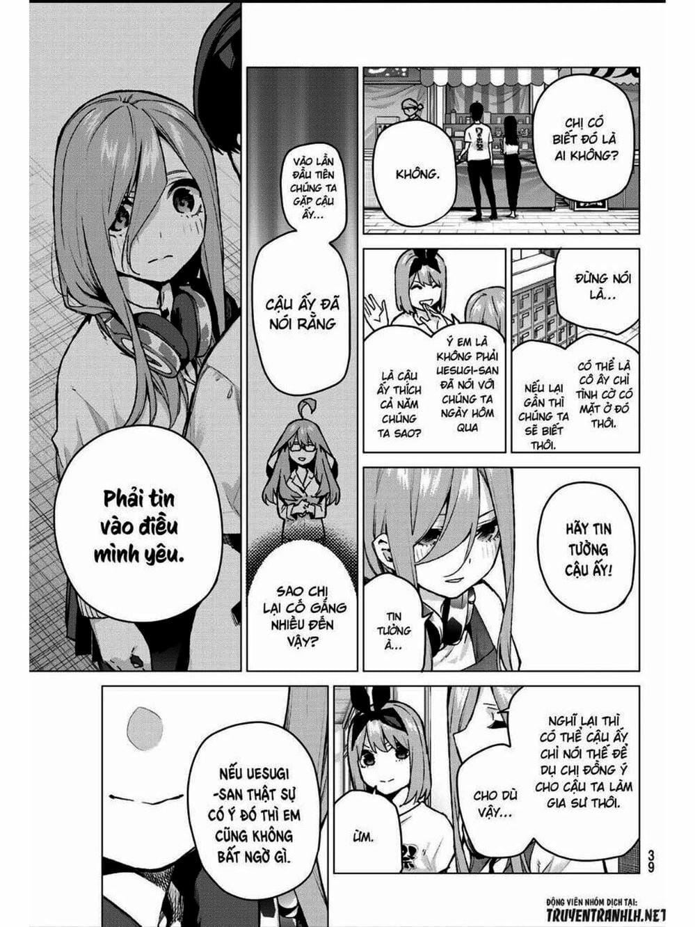 Truyện Tranh Nhà Có 5 Nàng Dâu - Gotoubun No Hanayome trang 6