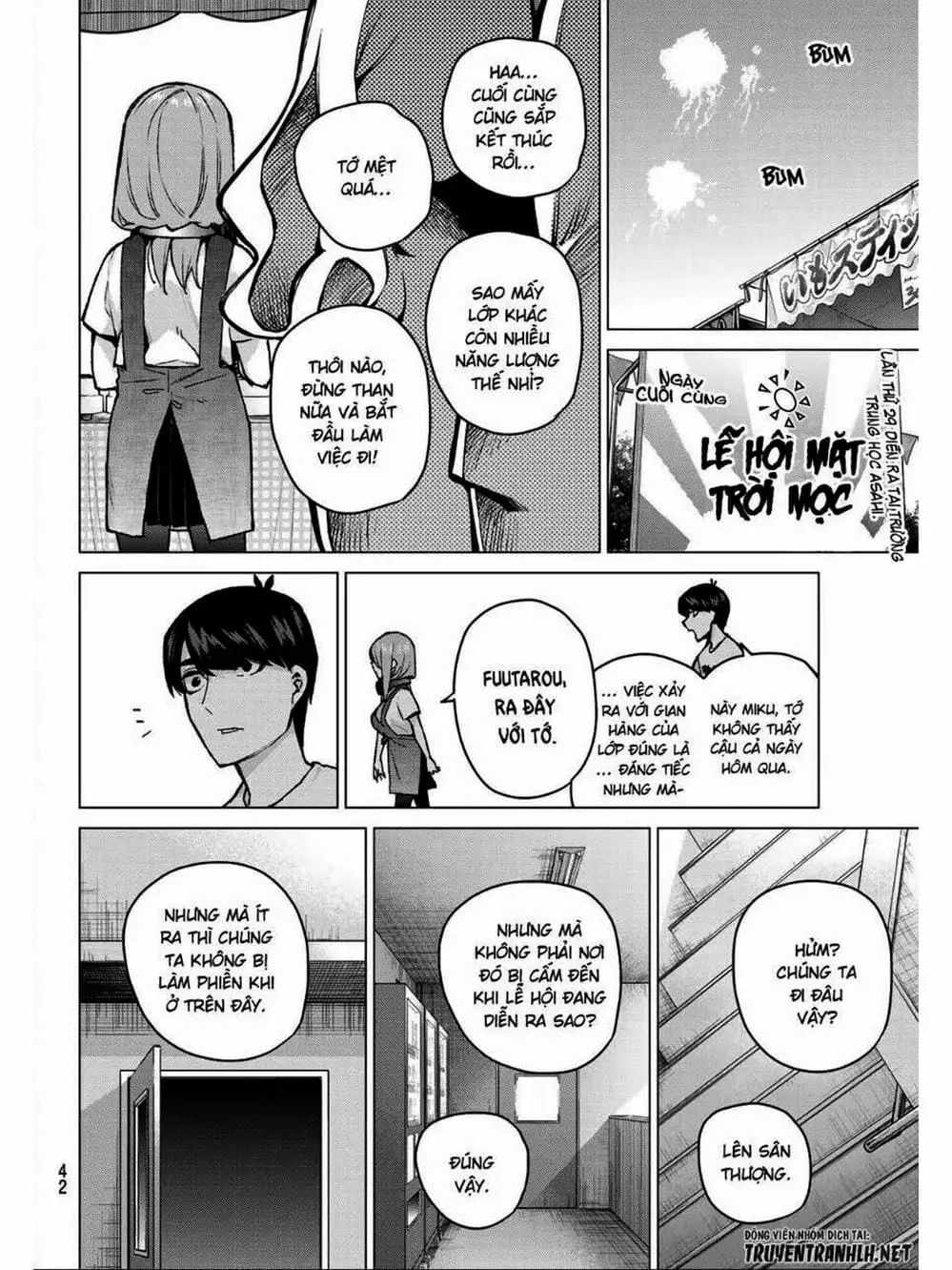 Truyện Tranh Nhà Có 5 Nàng Dâu - Gotoubun No Hanayome trang 6