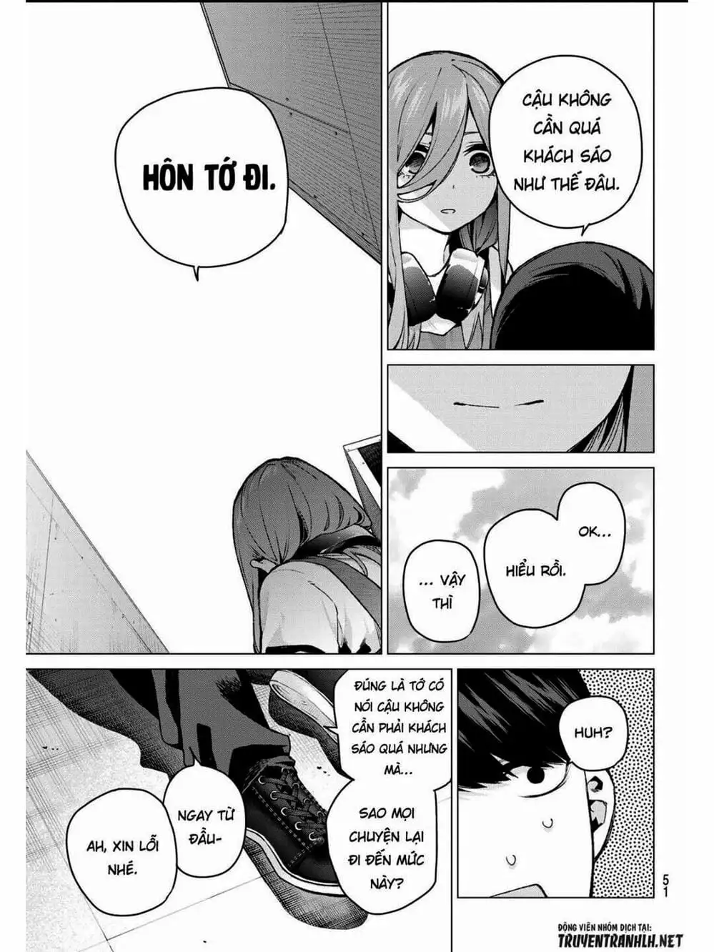 Truyện Tranh Nhà Có 5 Nàng Dâu - Gotoubun No Hanayome trang 6