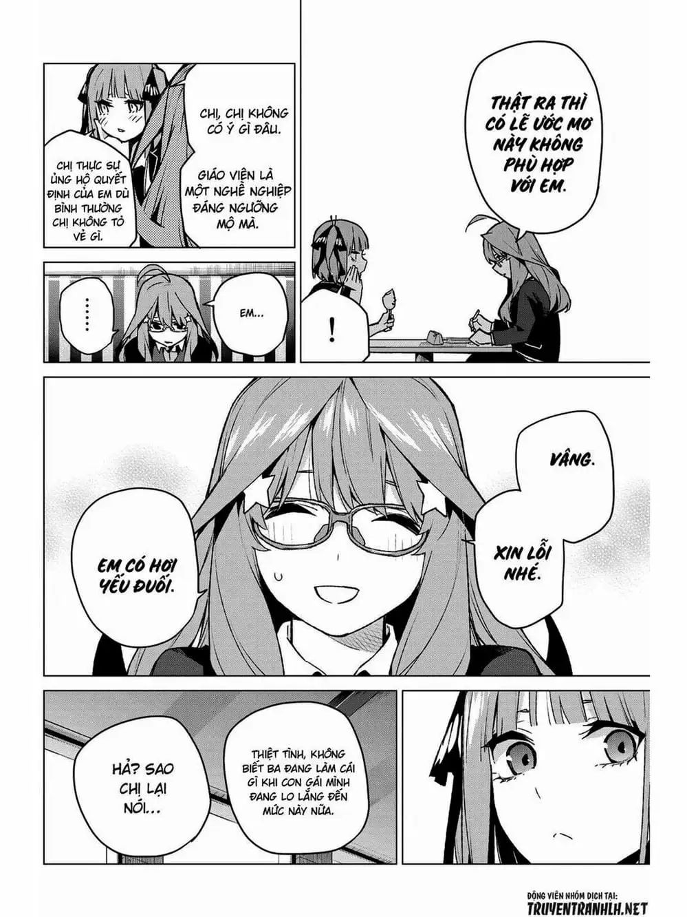 Truyện Tranh Nhà Có 5 Nàng Dâu - Gotoubun No Hanayome trang 6