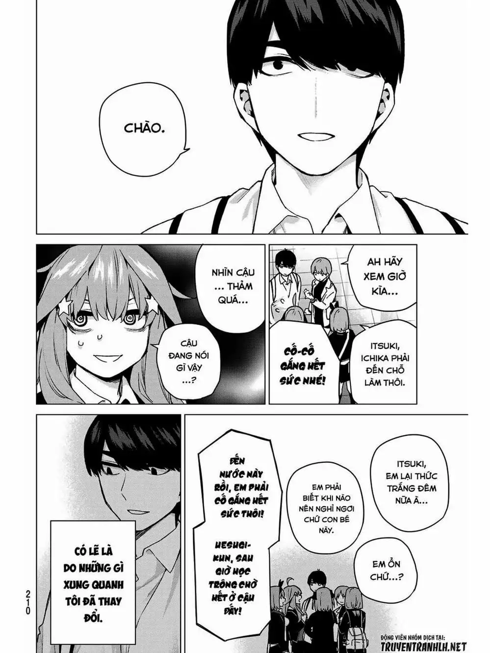 Truyện Tranh Nhà Có 5 Nàng Dâu - Gotoubun No Hanayome trang 6