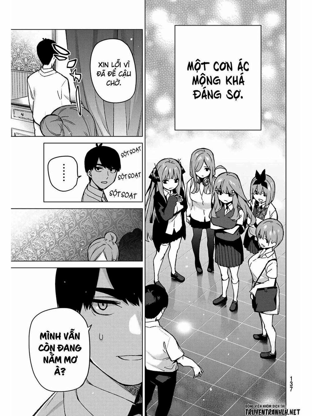 Truyện Tranh Nhà Có 5 Nàng Dâu - Gotoubun No Hanayome trang 6